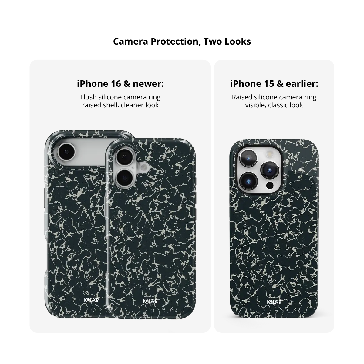Obsidian Vein | Abstract Black Marble iPhone Case