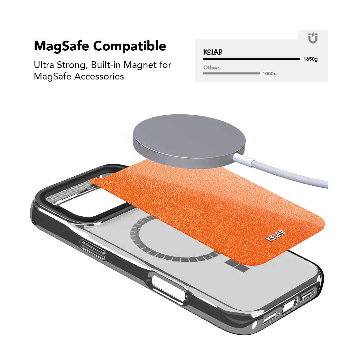 Tangerina | Electric Orange Textured iPhone Case