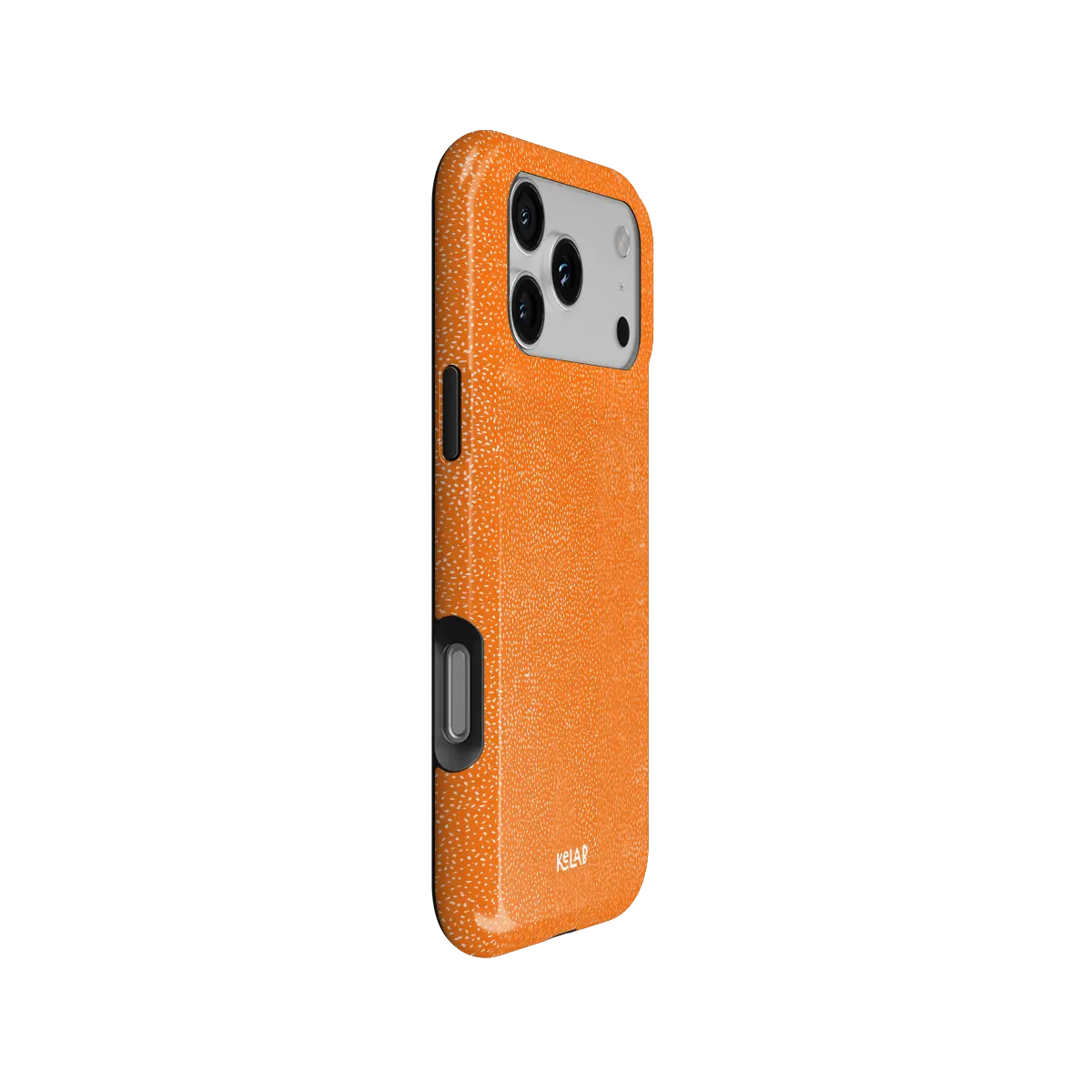 Tangerina | Electric Orange Textured iPhone Case