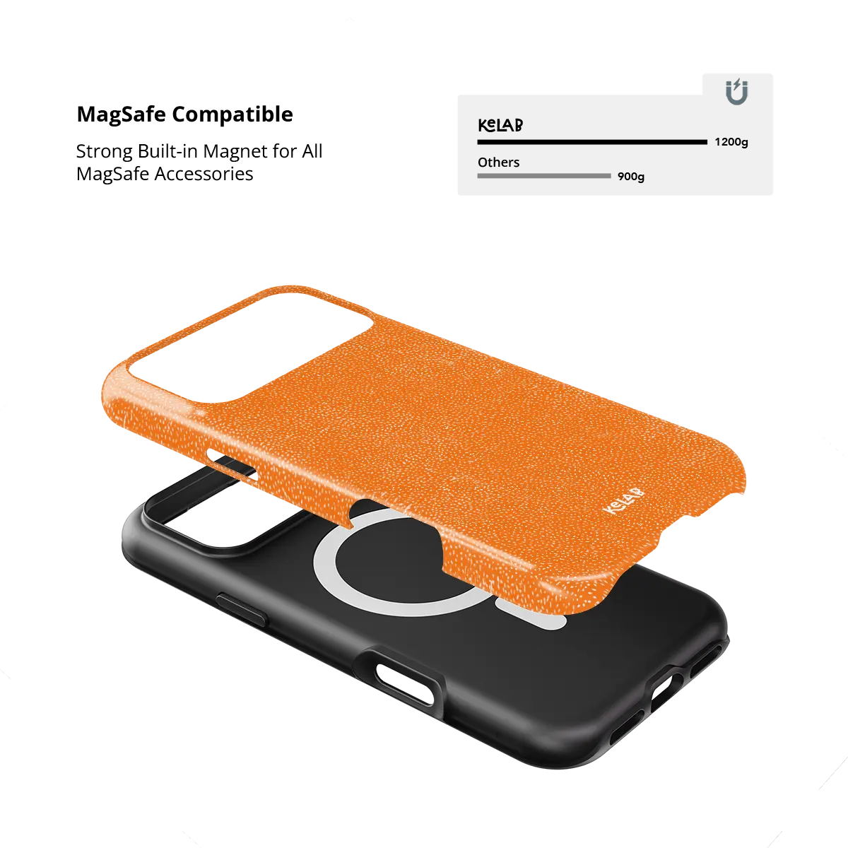 Tangerina | Electric Orange Textured iPhone Case