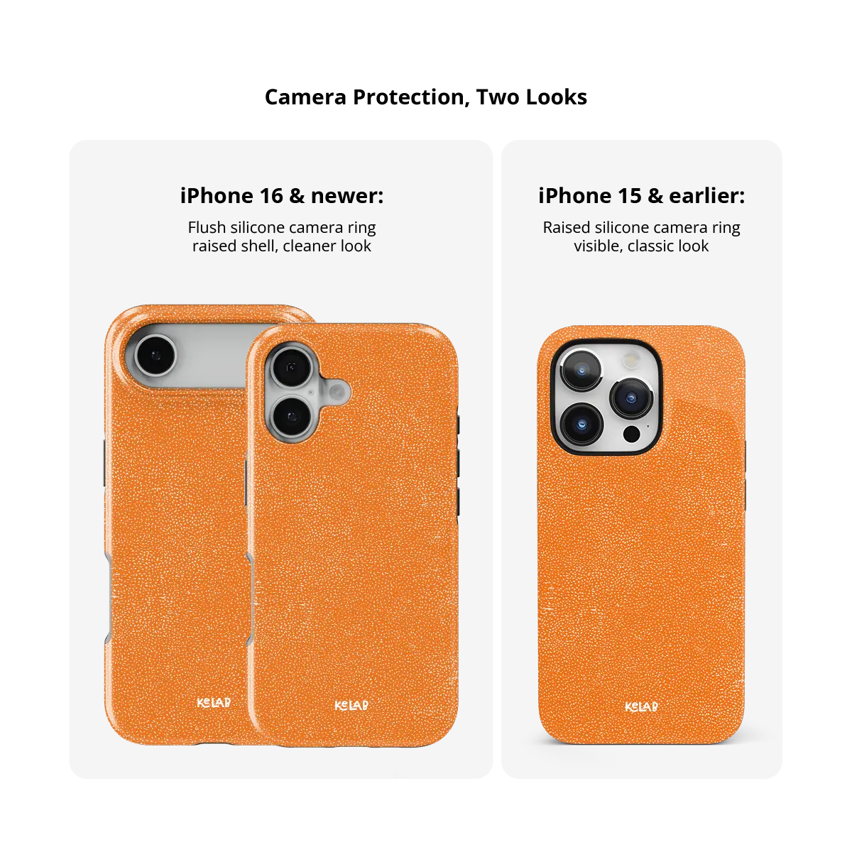 Tangerina | Electric Orange Textured iPhone Case
