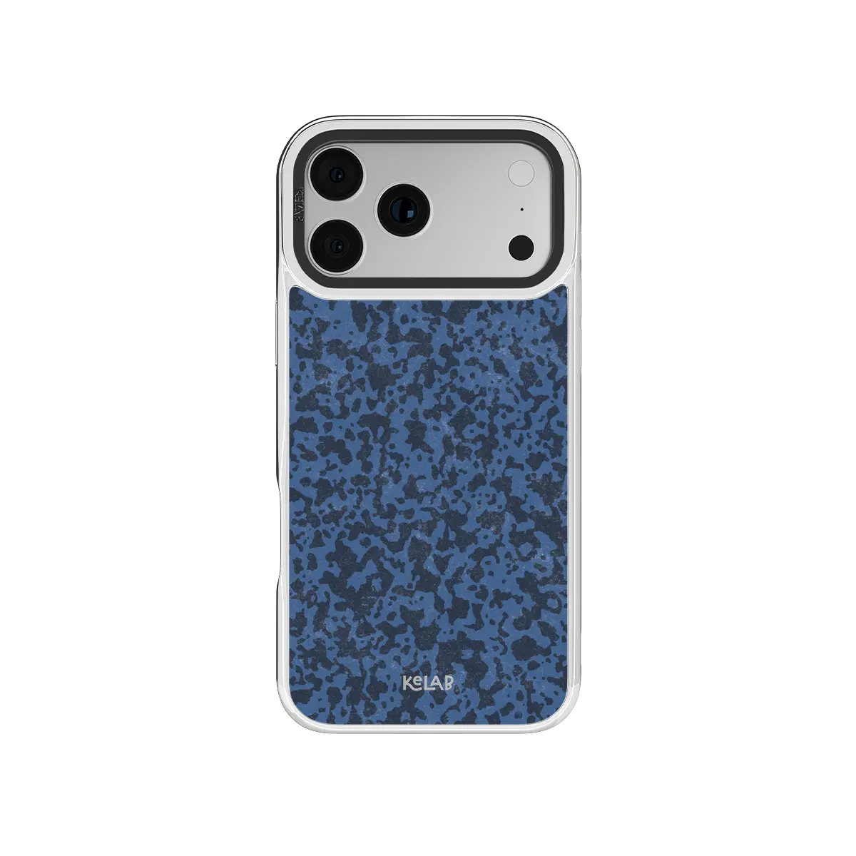 Deep Sea Static | Dark Blue Marble iPhone Case