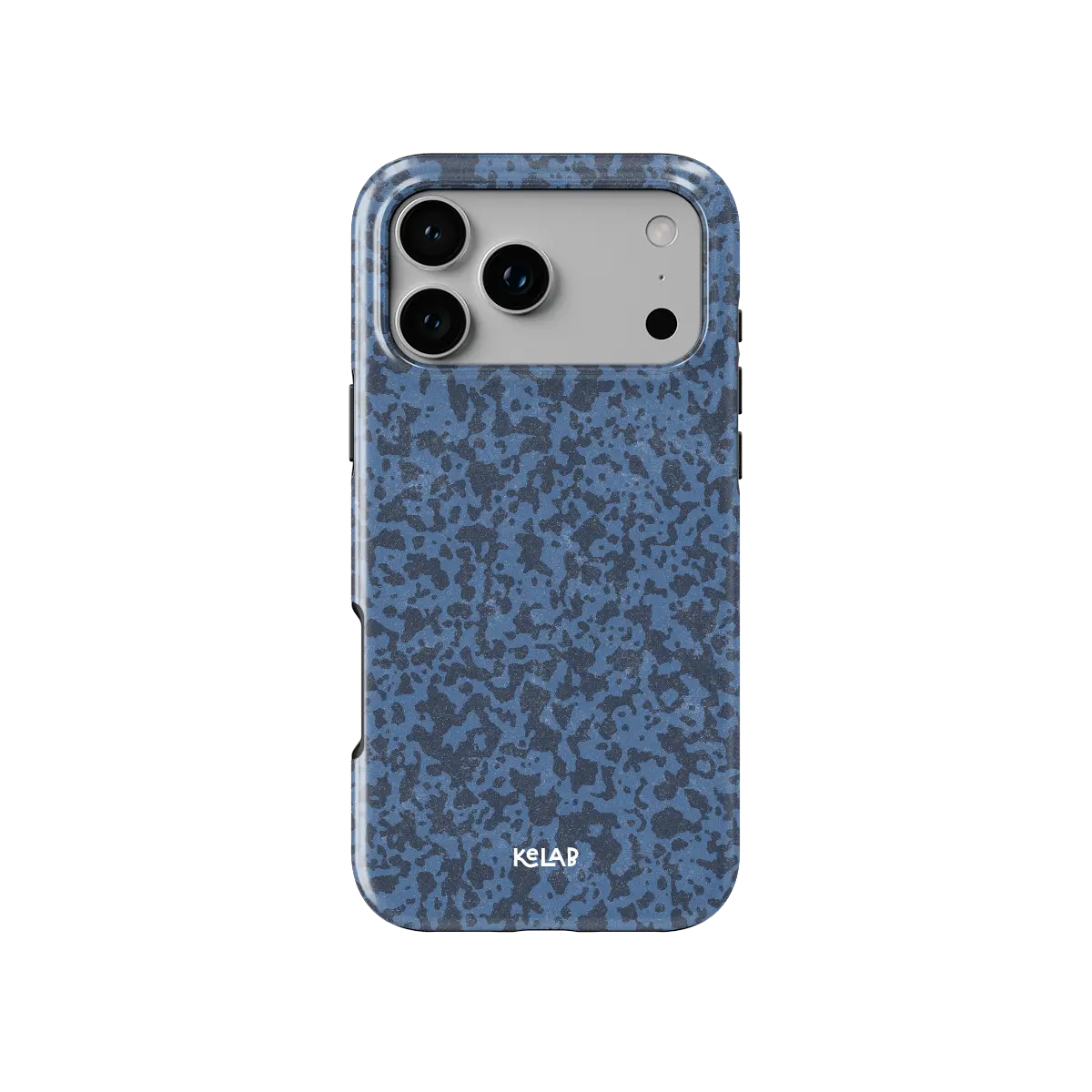 Deep Sea Static | Dark Blue Marble iPhone Case
