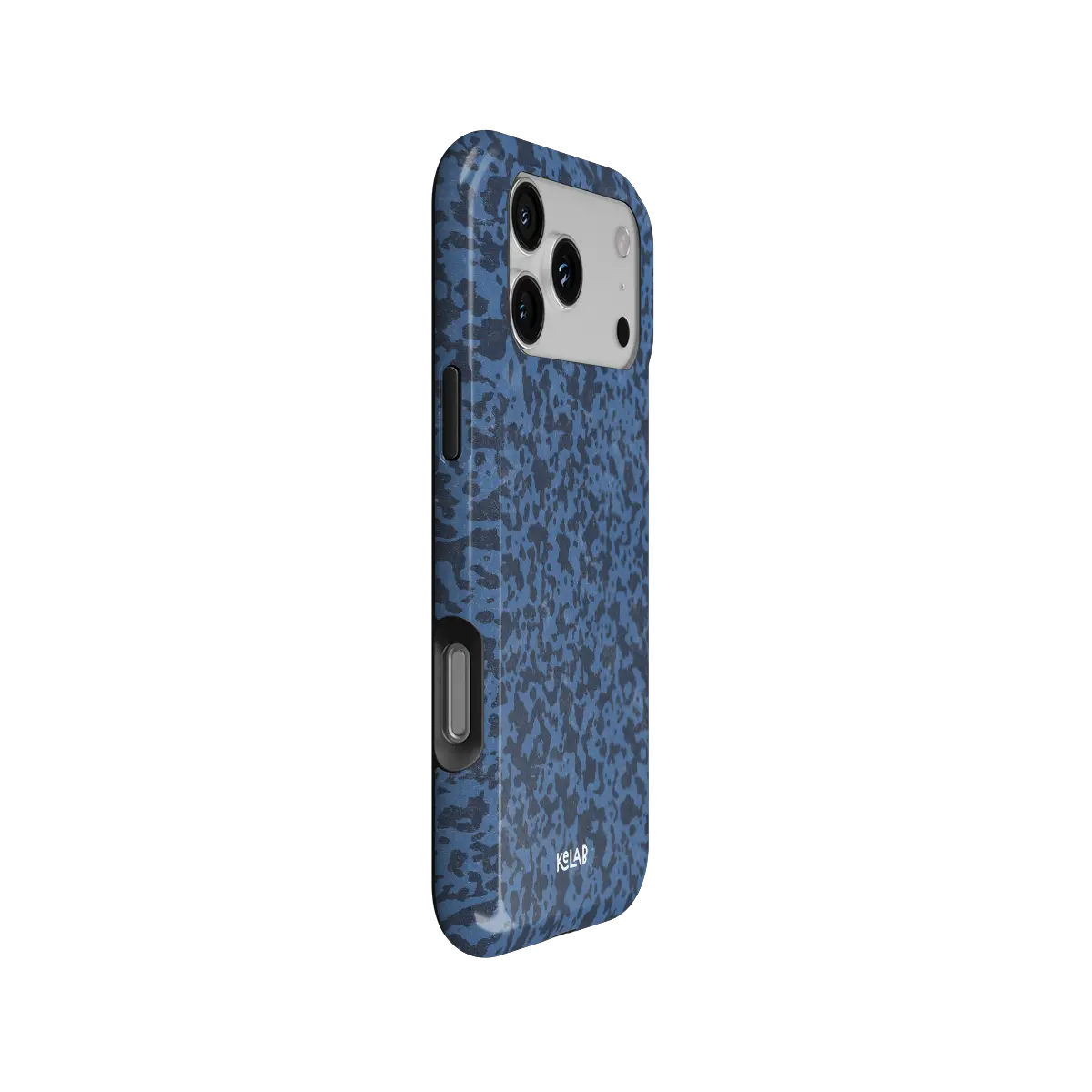 Deep Sea Static | Dark Blue Marble iPhone Case