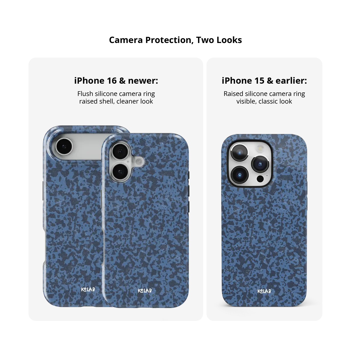Deep Sea Static | Dark Blue Marble iPhone Case
