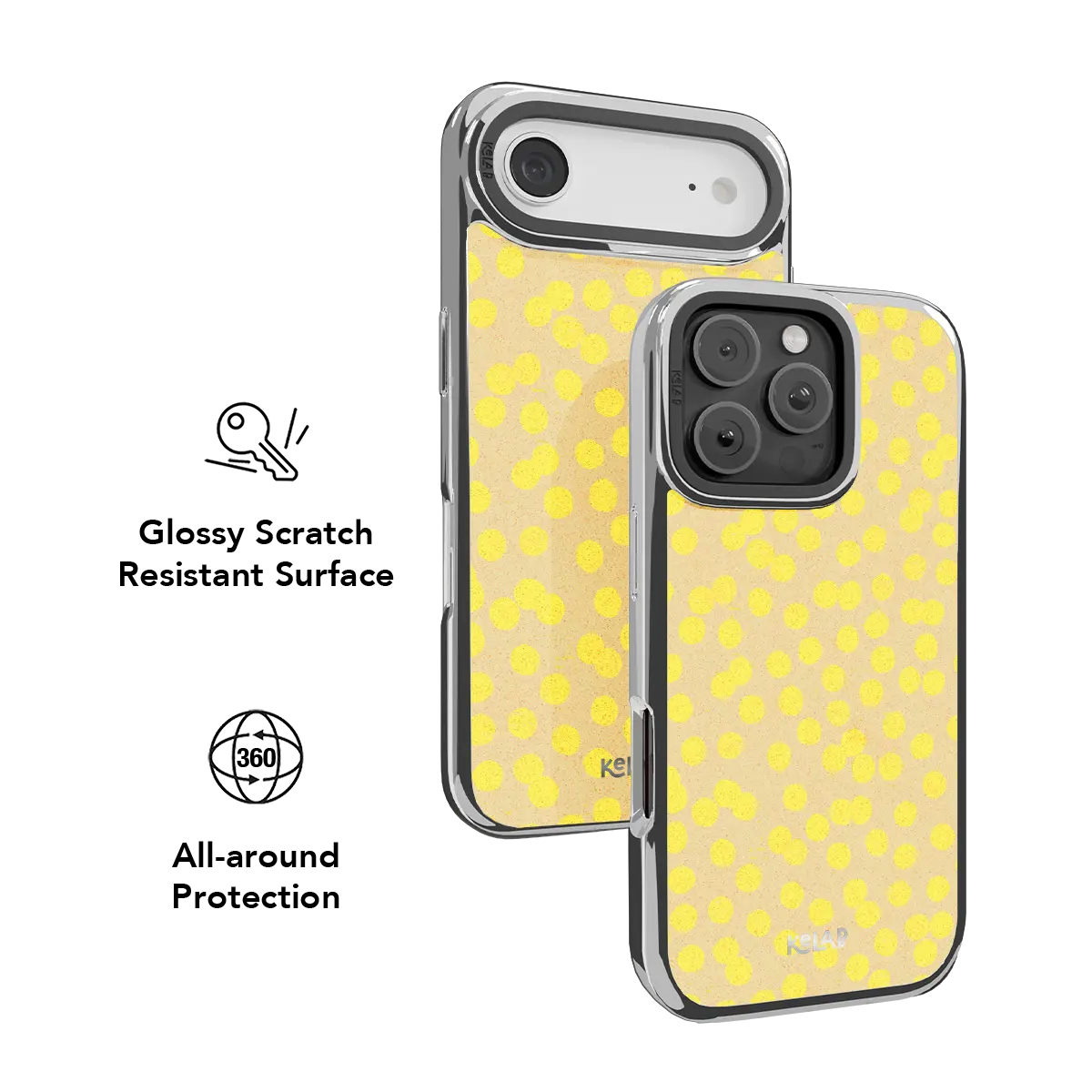 Lemon Drop | Yellow Polka Dot iPhone Case
