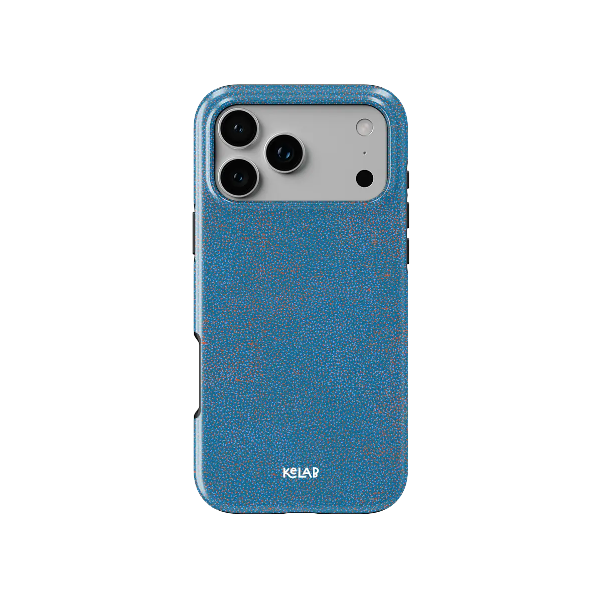 Digital Grain | Blue Terrazzo Speckled iPhone Case
