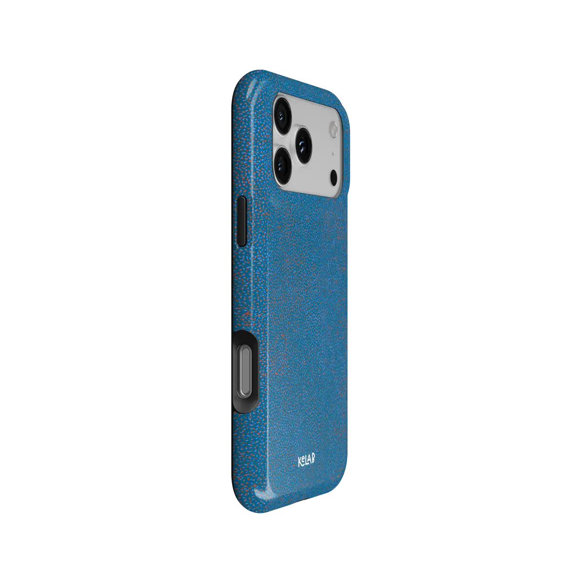 Digital Grain | Blue Terrazzo Speckled iPhone Case