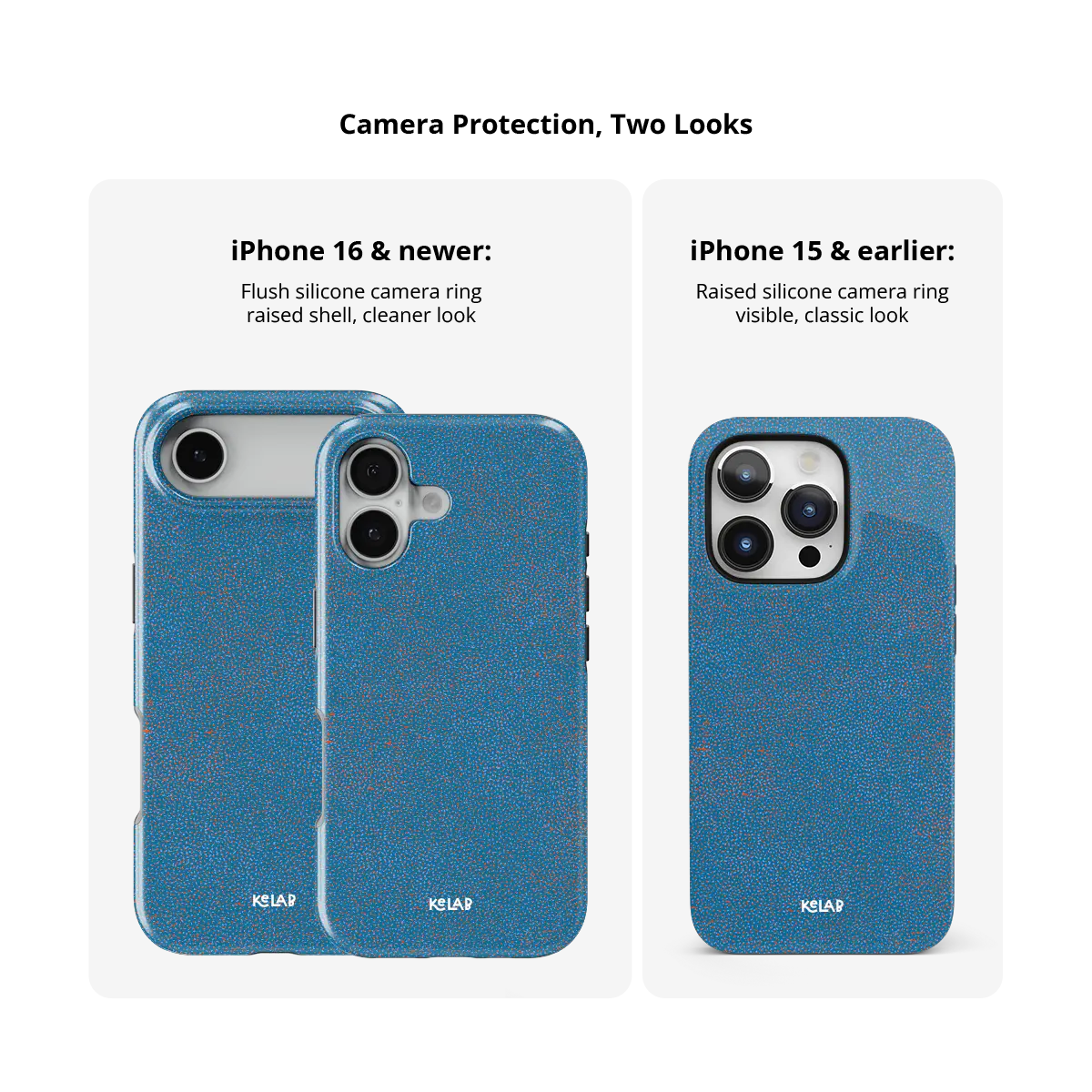 Digital Grain | Blue Terrazzo Speckled iPhone Case