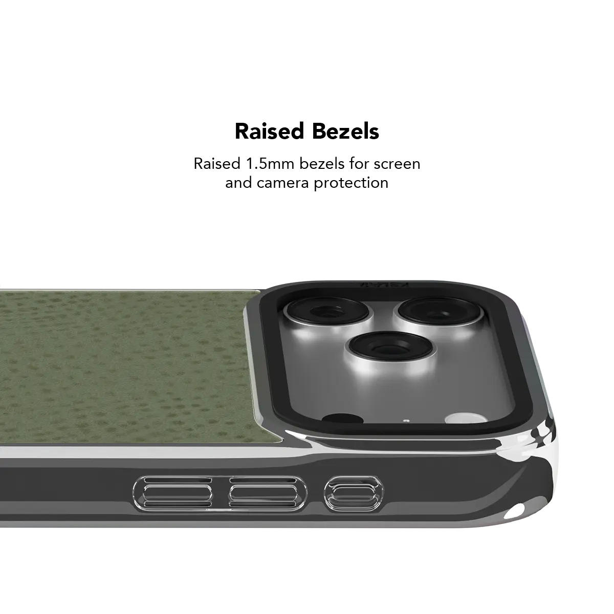 Sage Silk | Sage Green Pebbled Texture iPhone Case