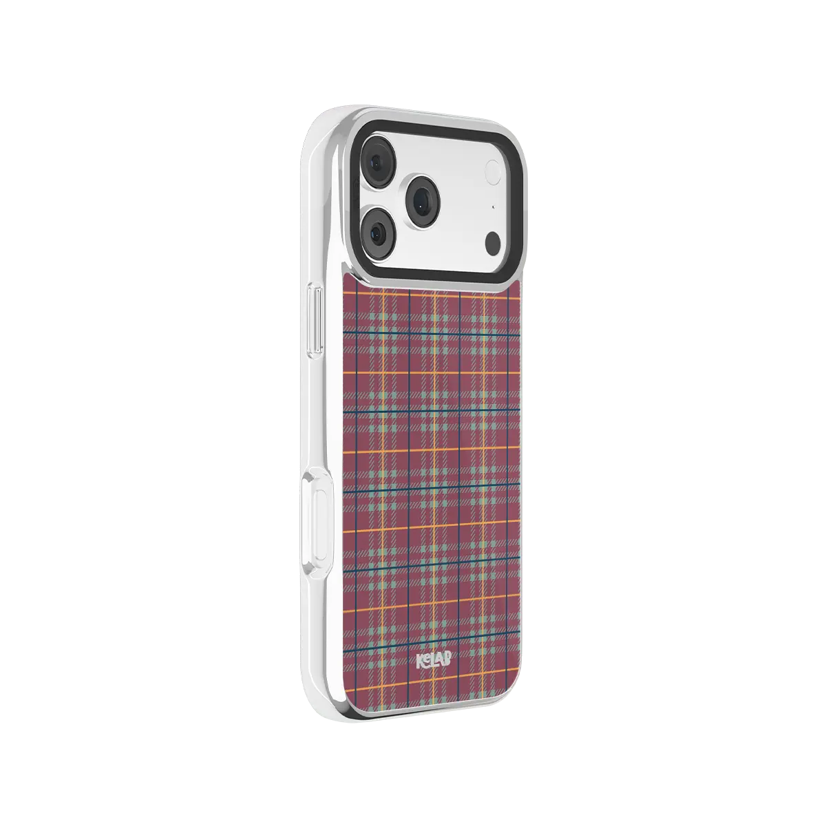 Mullberry Hue | Mauve & Teal Plaid iPhone Case