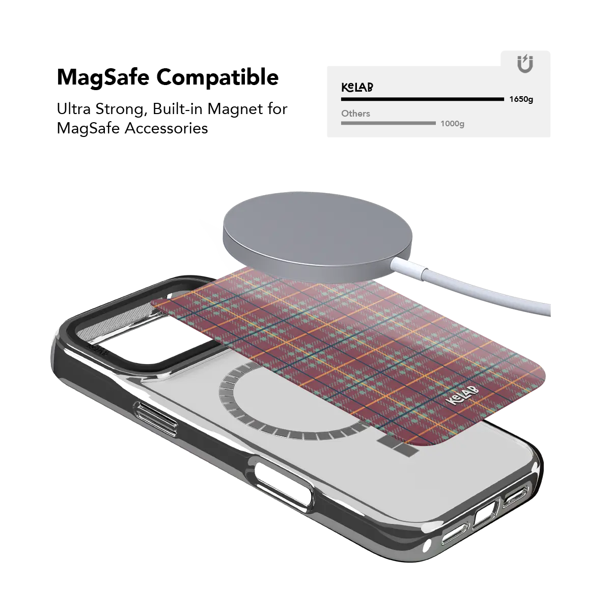 Mullberry Hue | Mauve & Teal Plaid iPhone Case