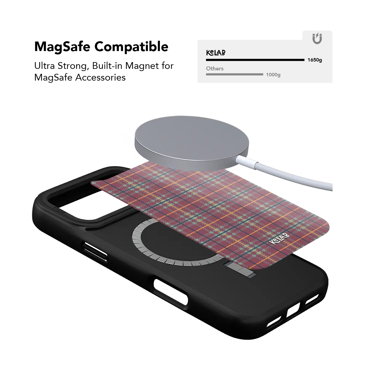 Mullberry Hue | Mauve & Teal Plaid iPhone Case