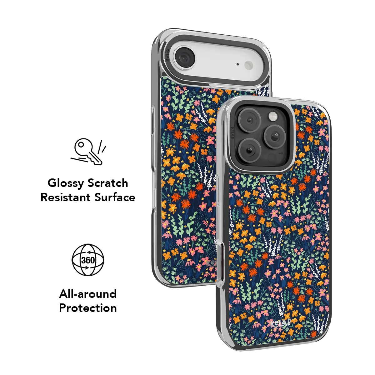 Midnight Meadow | Vibrant Wildflower iPhone Case