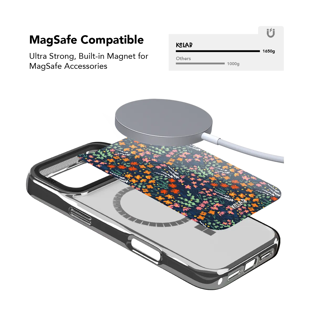 Midnight Meadow | Vibrant Wildflower iPhone Case