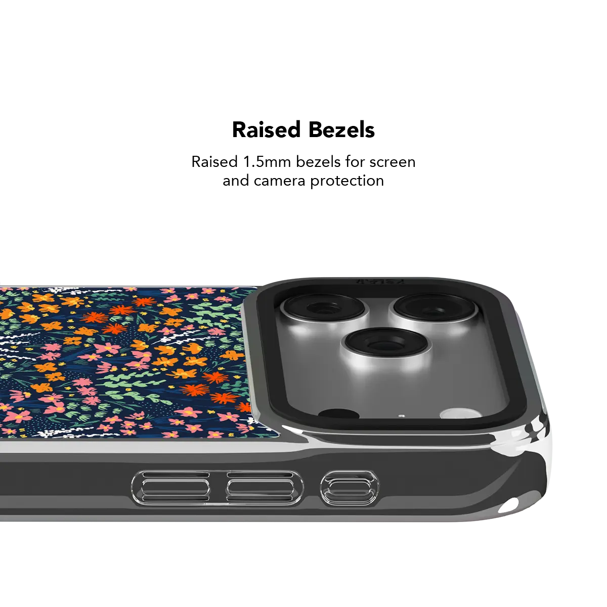 Midnight Meadow | Vibrant Wildflower iPhone Case