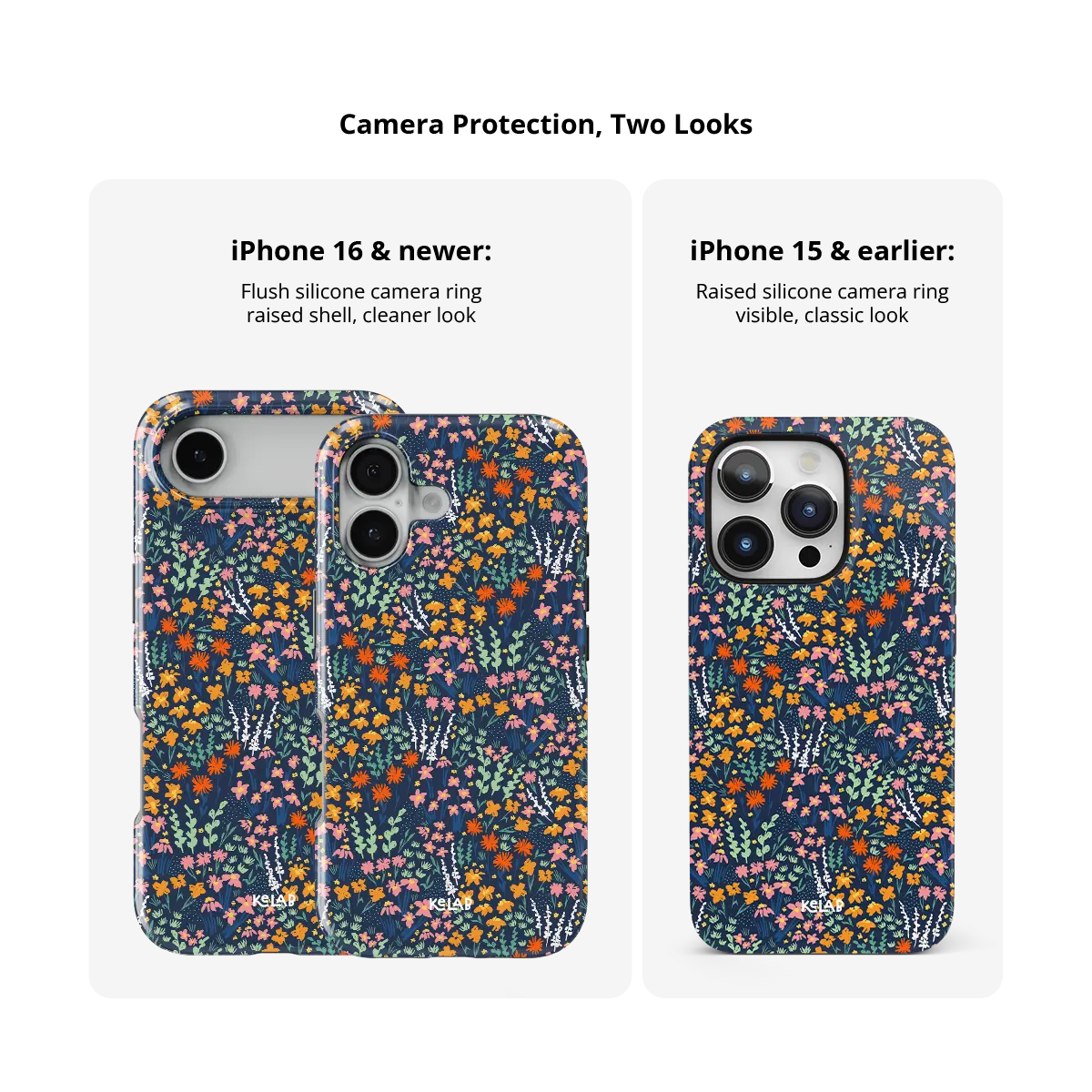 Midnight Meadow | Vibrant Wildflower iPhone Case