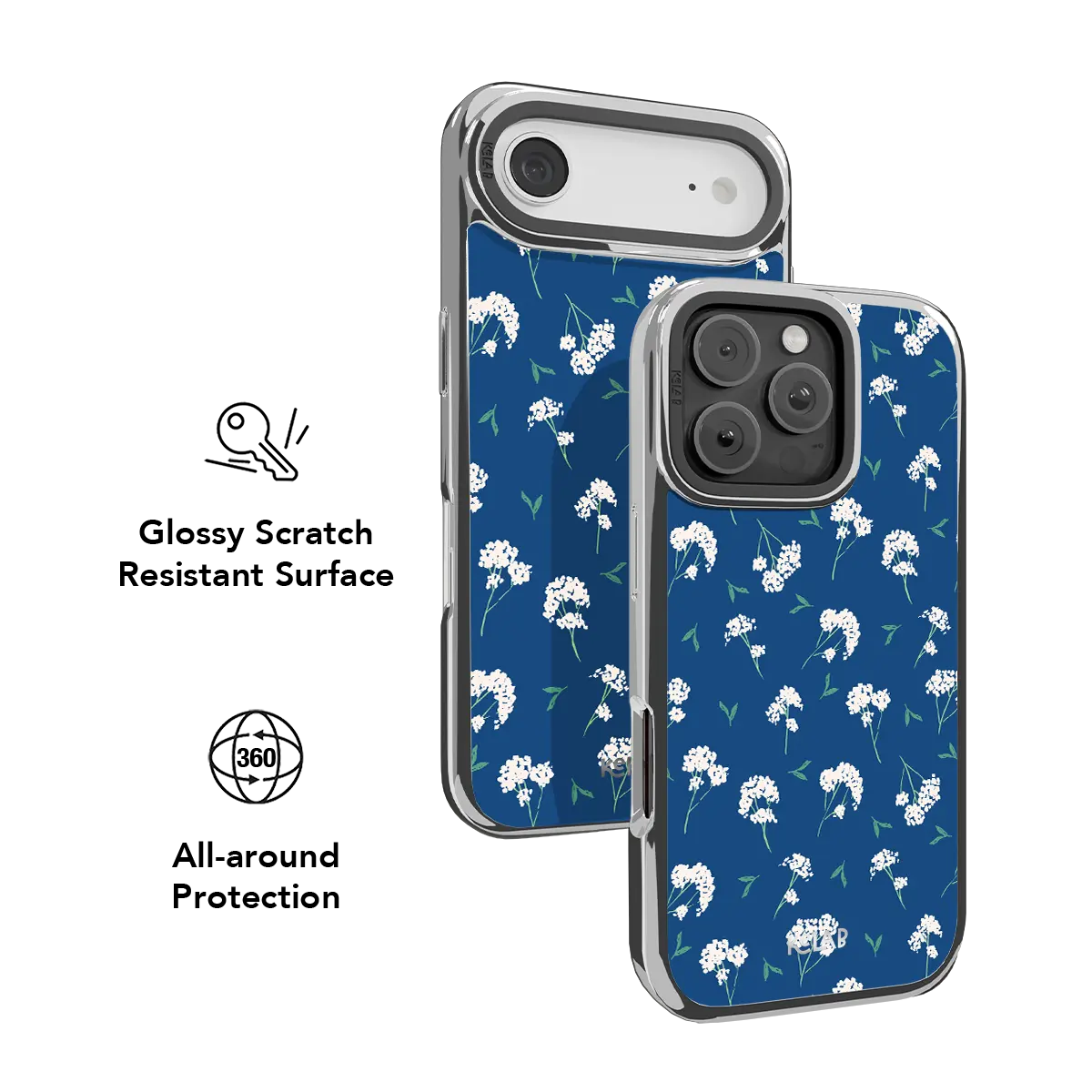 Cobalt Bloom | Blue Floral iPhone Case