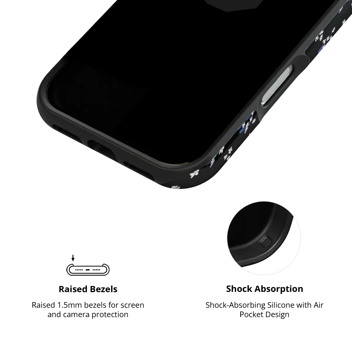 Inkwell Lily | Minimalist Black Floral iPhone Case