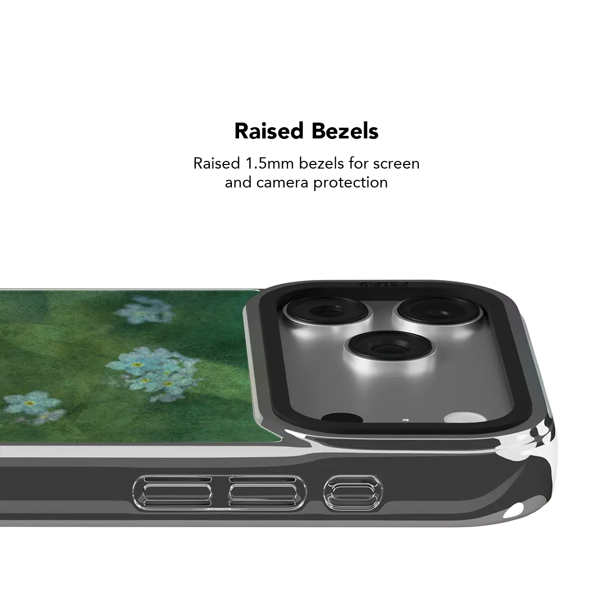 Misty Morning | Deep Green Floral iPhone Case