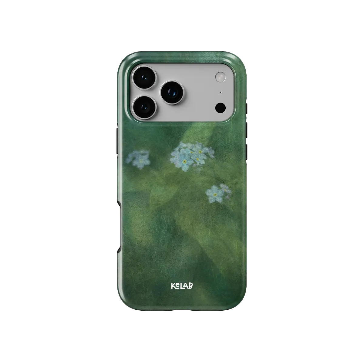 Misty Morning | Deep Green Floral iPhone Case