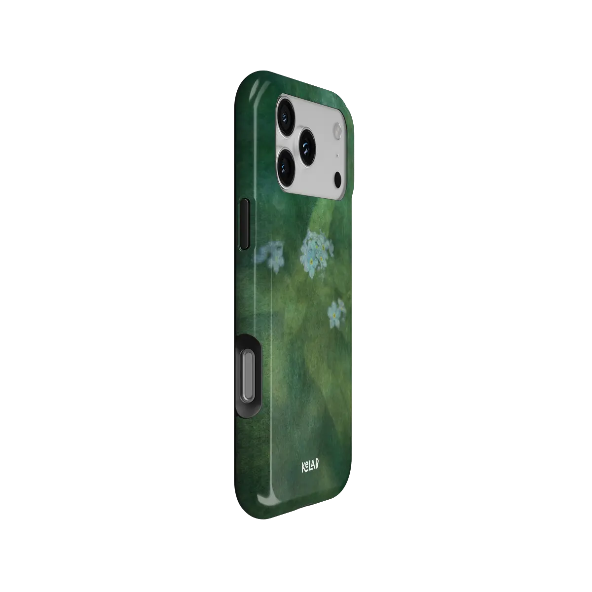 Misty Morning | Deep Green Floral iPhone Case