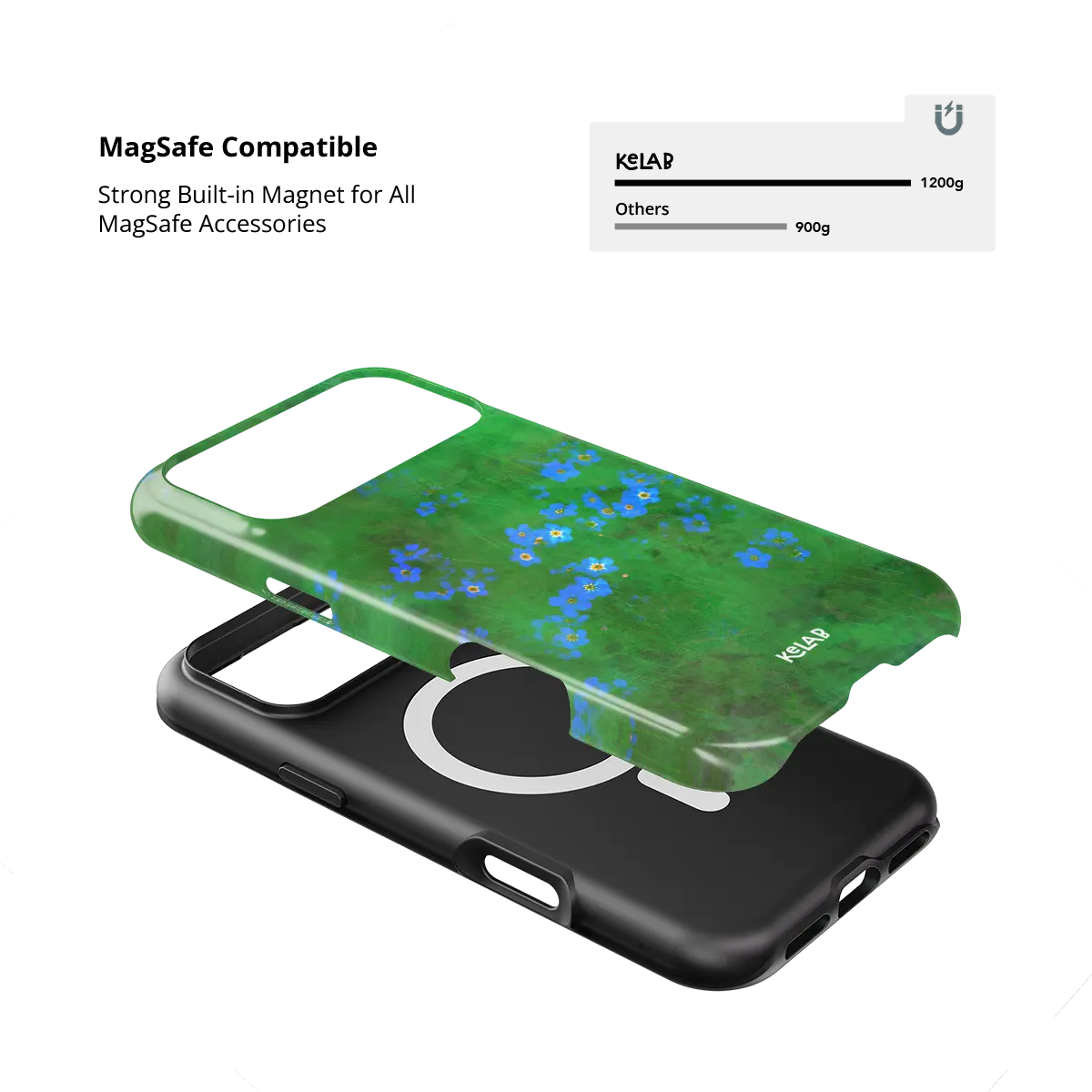 Forget Me Meadow | Vibrant Green Floral iPhone Case