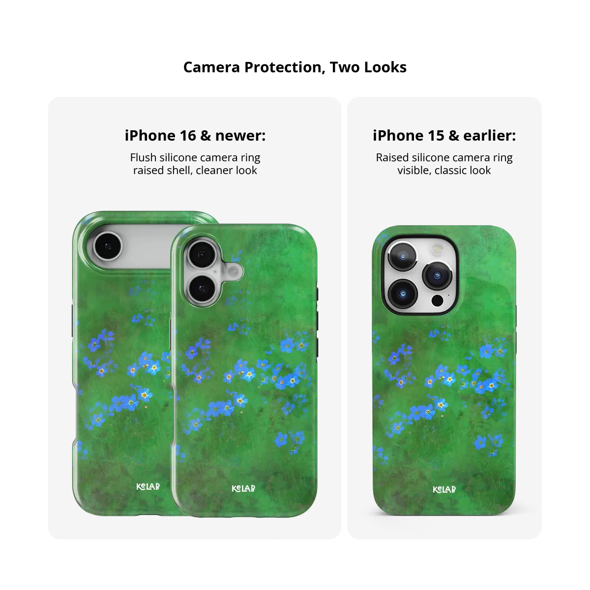 Forget Me Meadow | Vibrant Green Floral iPhone Case
