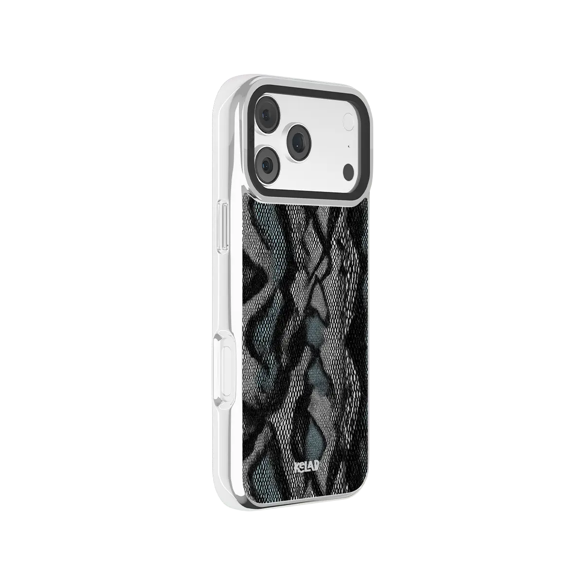 Viper Mesh | Teal Snake Print iPhone Case