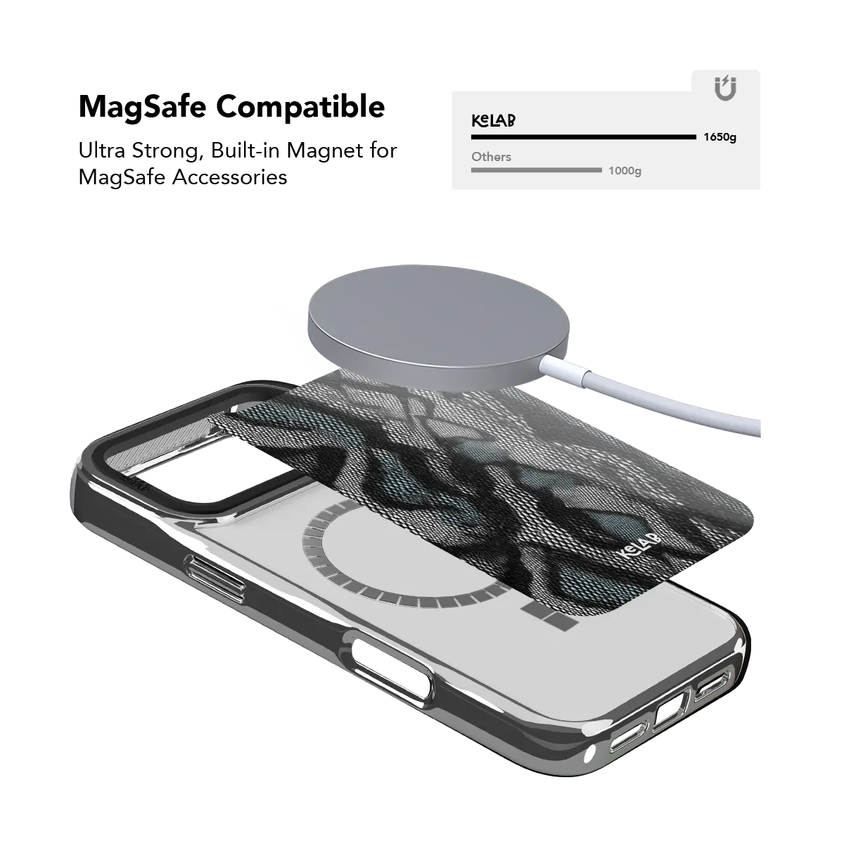 Viper Mesh | Teal Snake Print iPhone Case