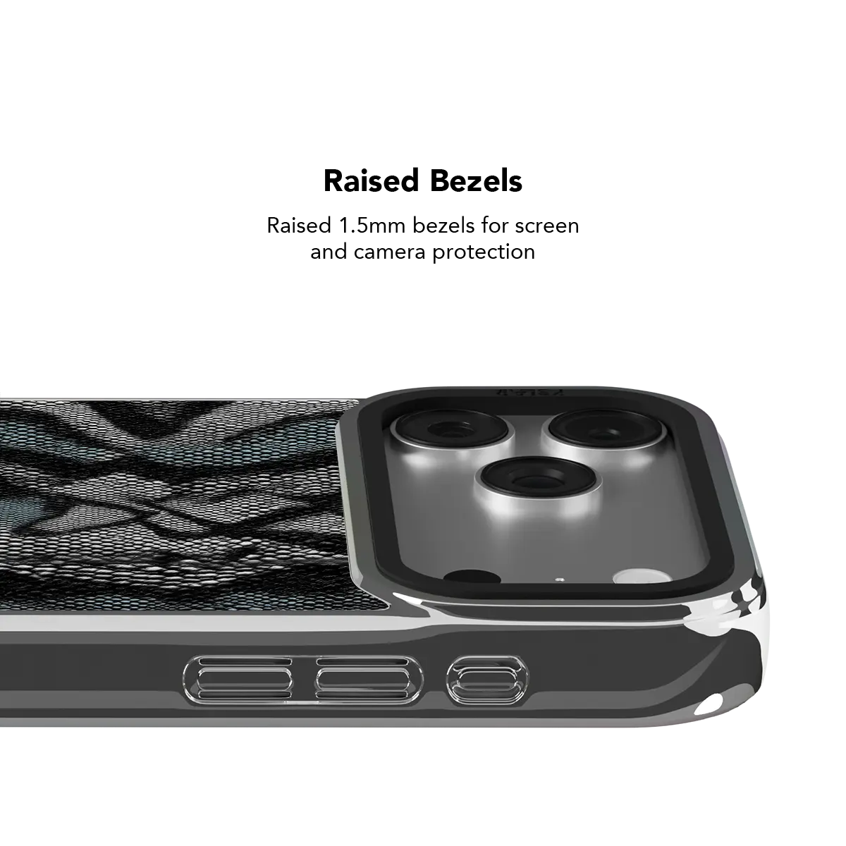 Viper Mesh | Teal Snake Print iPhone Case