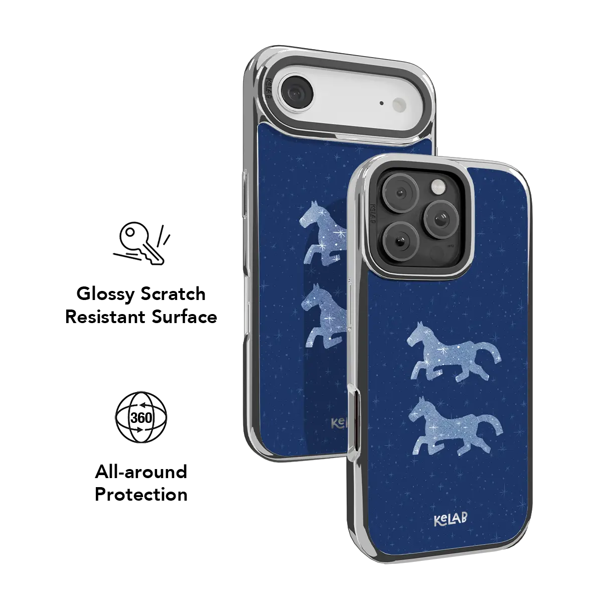 Pegasus Night | Blue Horse iPhone Case