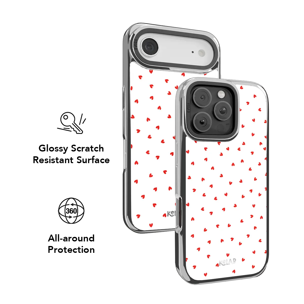 Minimalist Love | Red Heart iPhone Case