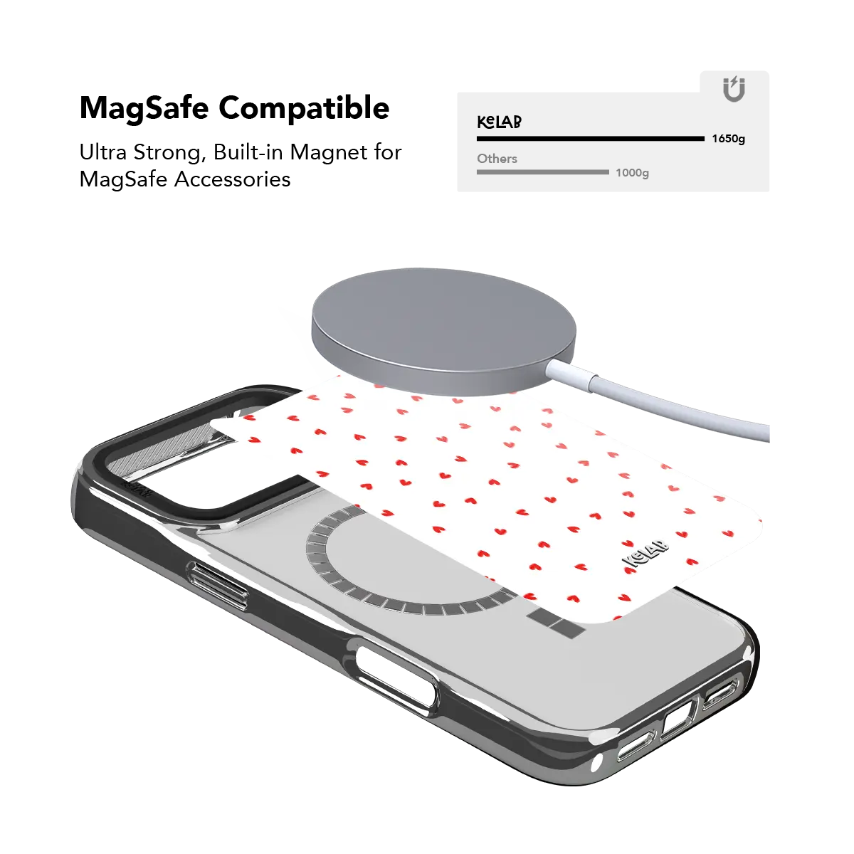 Minimalist Love | Red Heart iPhone Case