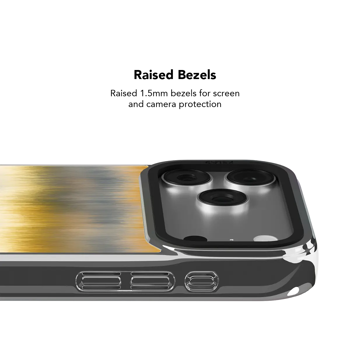 Golden Horizon | Digital Art iPhone Case