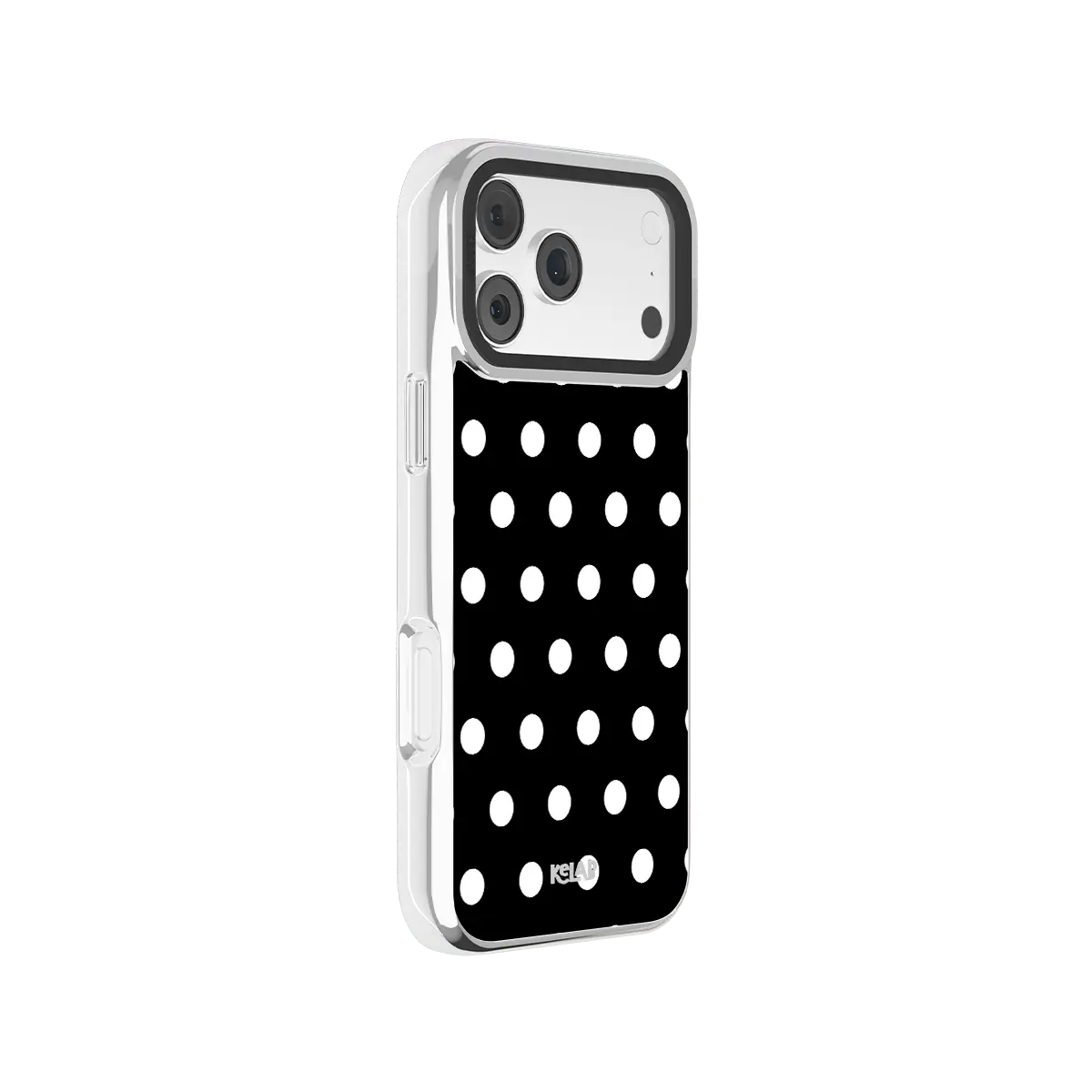 Domino Theory | Black and White Polka Dot iPhone Case