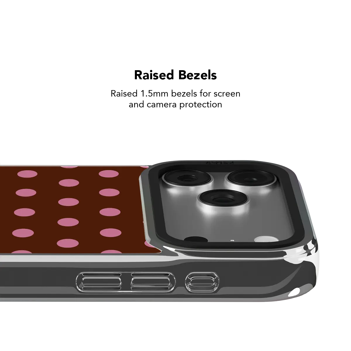 Velvet Pop | Burgundy Polka Dot iPhone Case