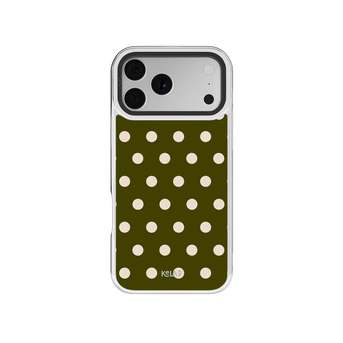 Urban Sage | Olive Polka Dot iPhone Case