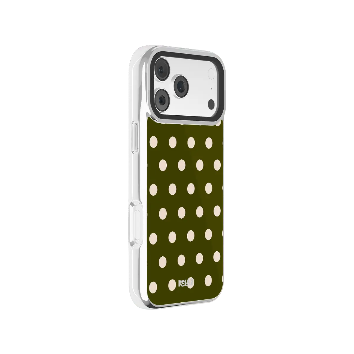 Urban Sage | Olive Polka Dot iPhone Case
