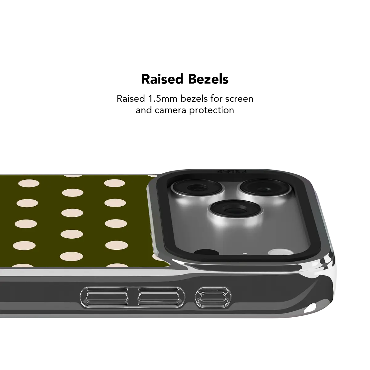 Urban Sage | Olive Polka Dot iPhone Case