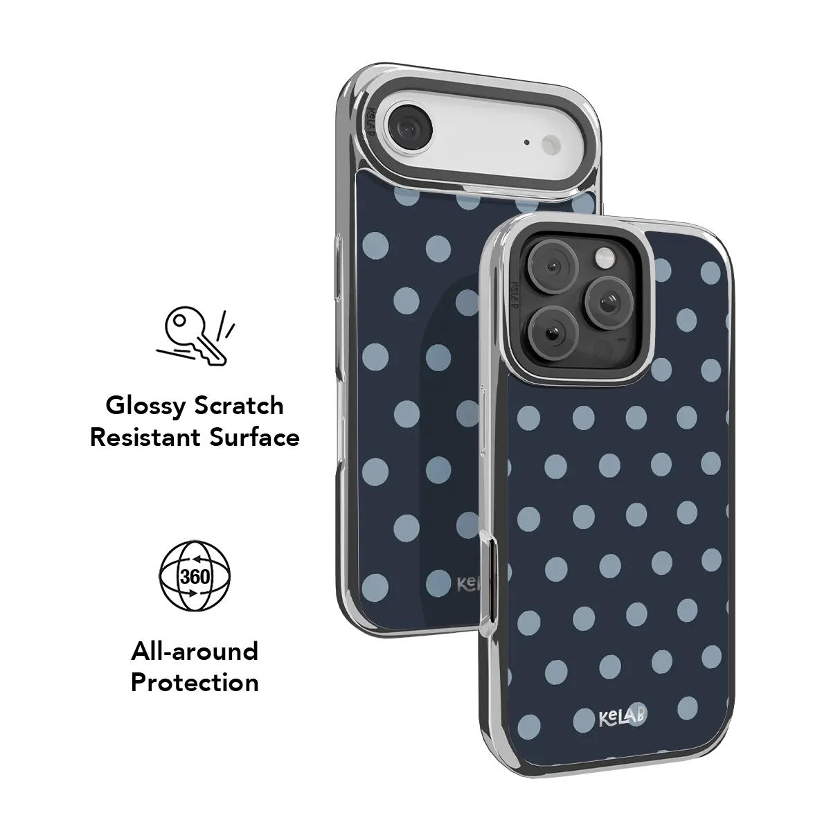 Abyssal Dot | Blue Polka Dot iPhone Case