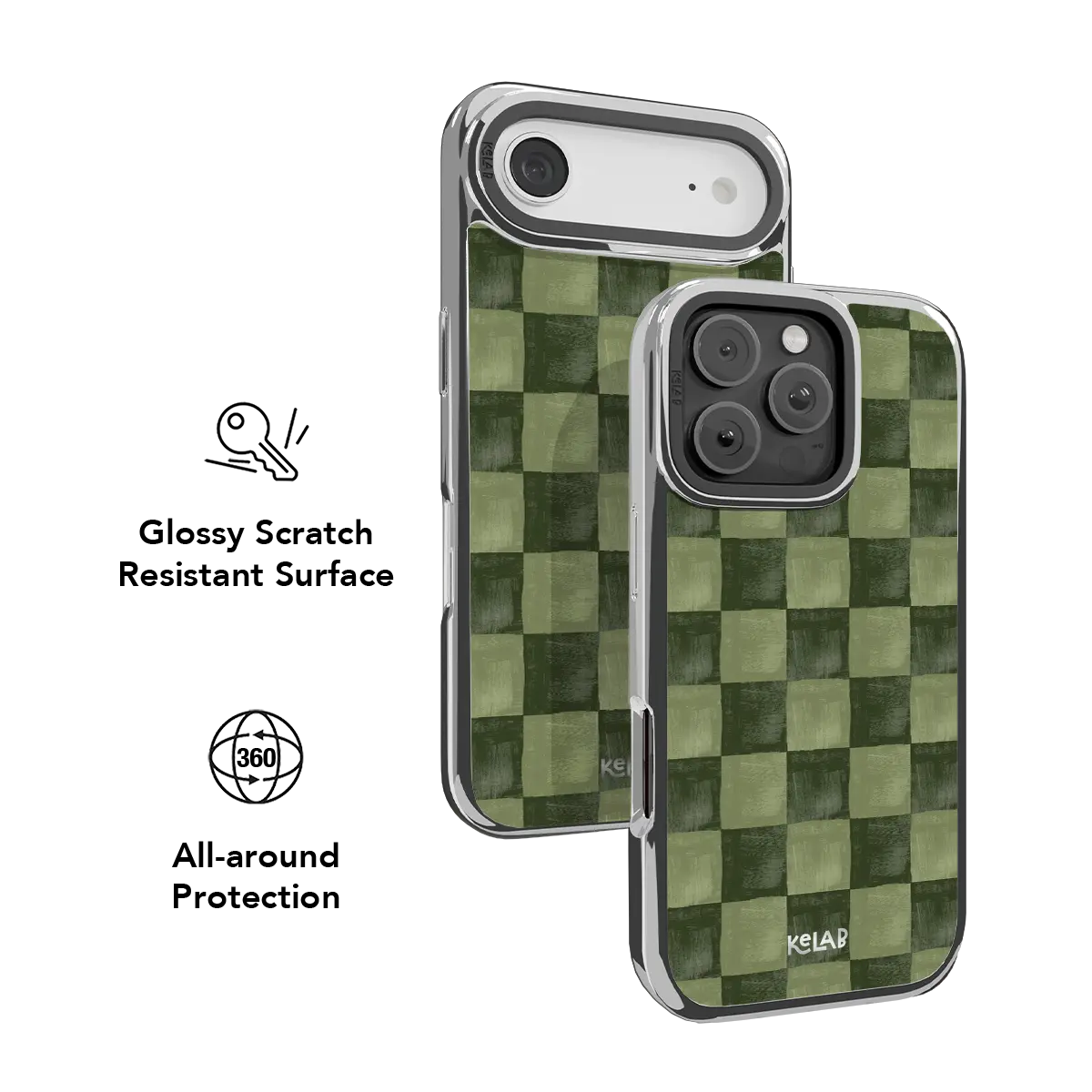 Juniper Grid | Green Checkered iPhone Case