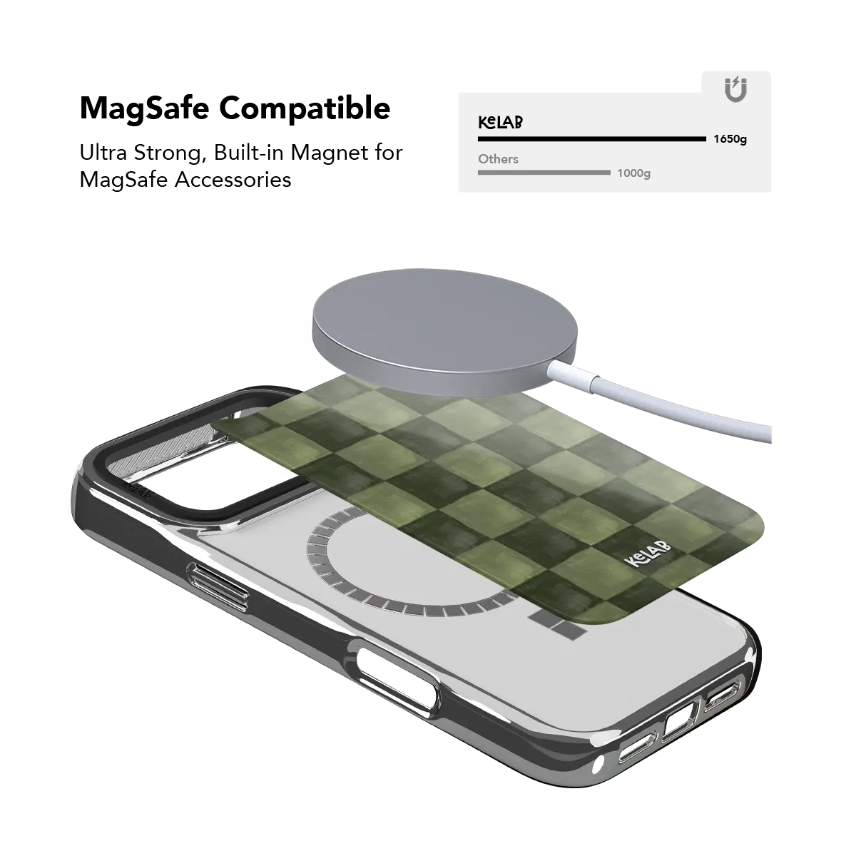 Juniper Grid | Green Checkered iPhone Case