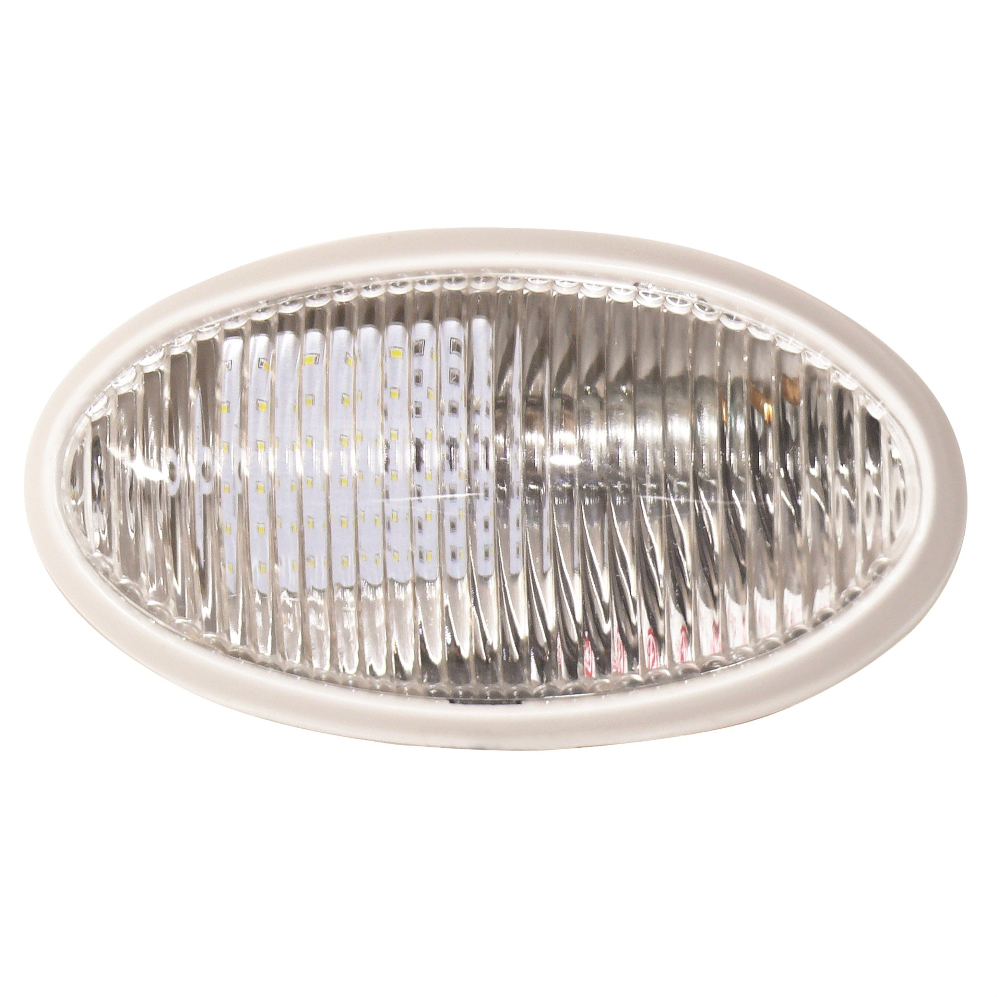 Valterra Diamond Incandescent Porch Light, 12V, Metal, 6inx3.5inx2in, Warm White, Model DG71258VP, Easy Installation, Oval Shape