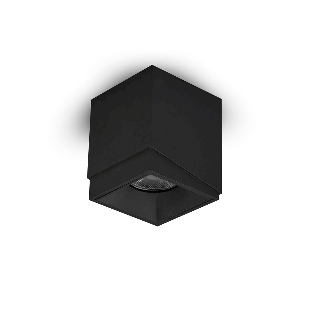 Square Led Surface Mounted Downlight, Stock Item Beam Angle 33, Black