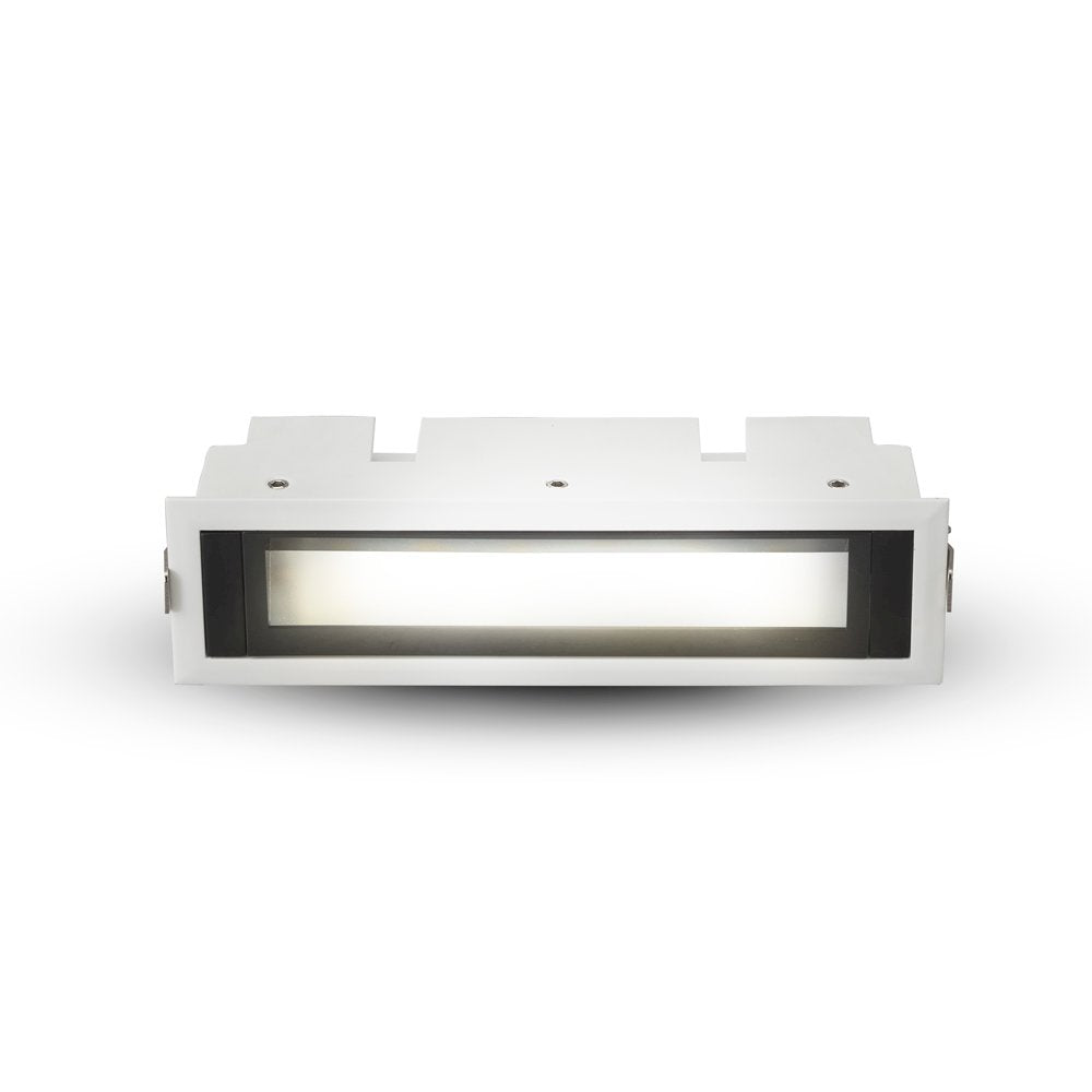 Vonn Lighting Slice 6.5-In Integrated Led Etl Certified Fixed Recessed Wall Washer With Trim, White