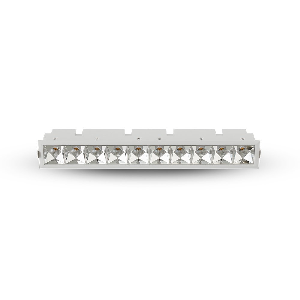 Vonn Lighting Rubik 10-Light Integrated Led Etl Certified Fixed Recessed Downlight With Trim, Beam Angle 34, White