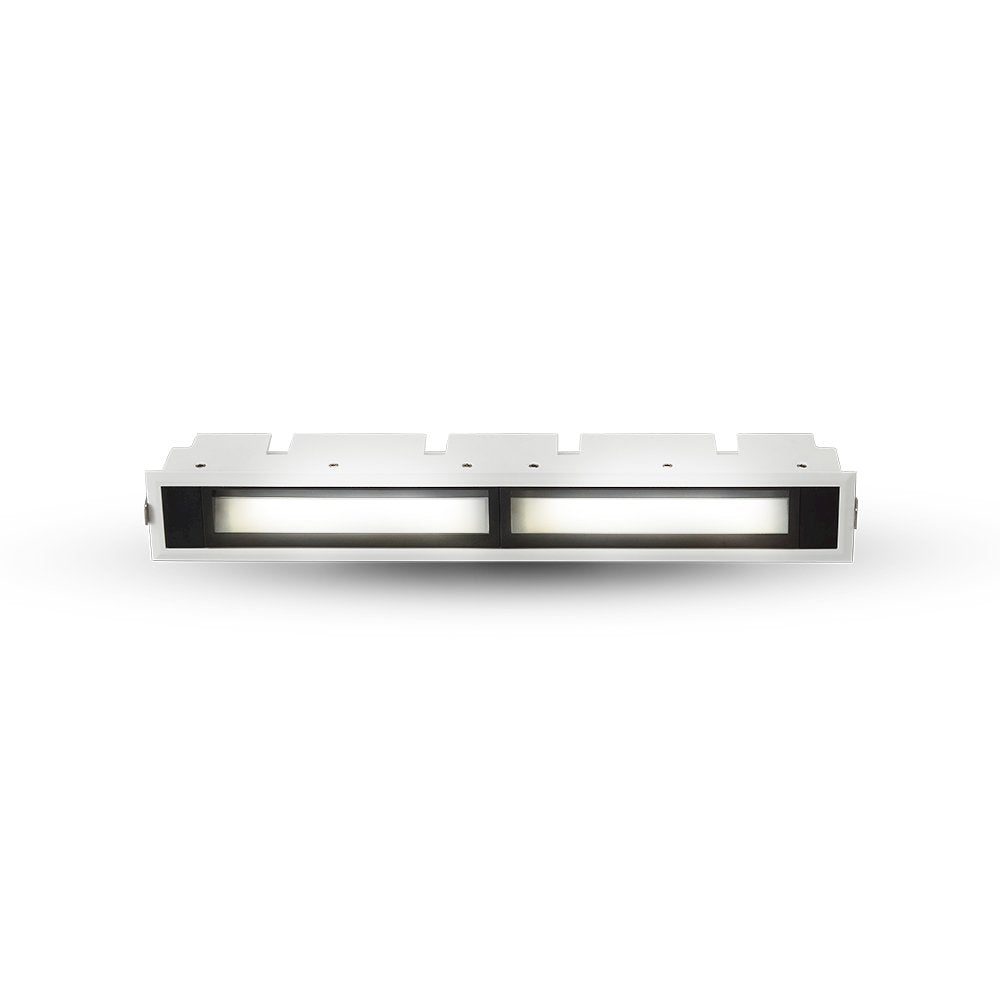 Vonn Lighting Slice 12.5-In Integrated Led Etl Certified Fixed Recessed Wall Washer With Trim, White
