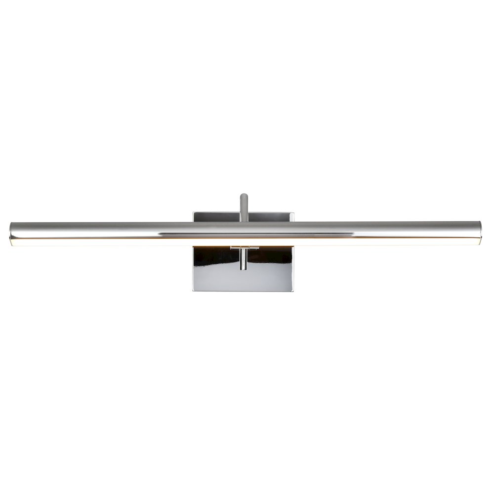 Integrated Led Bathroom Wall Lighting Fixture In Polished Chrome