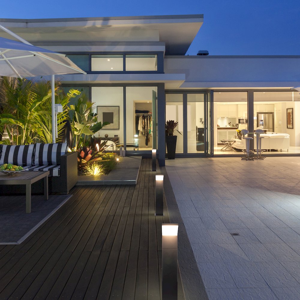 Vonn 32&quot; Modern Black Led Outdoor Bollard Light, 10W Etl Certified Landscape Fixture